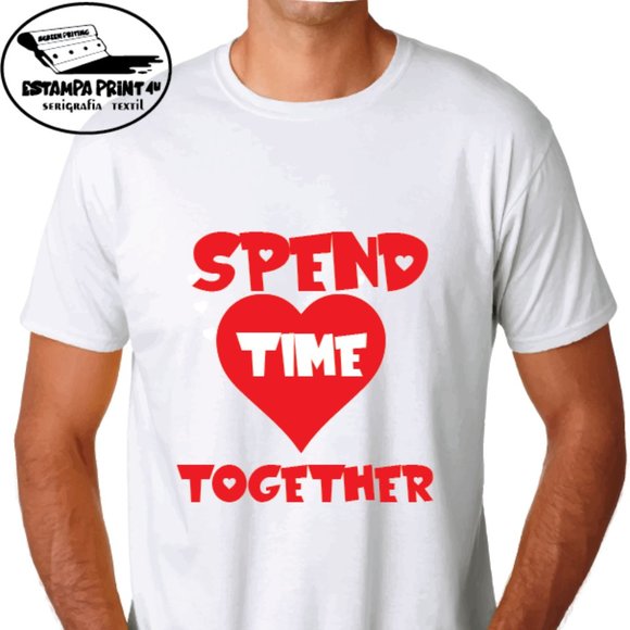 SPEND TIEME TOGETHER T-SHIRT UNISEX VALENTINE'S DAY - Picture 1 of 1